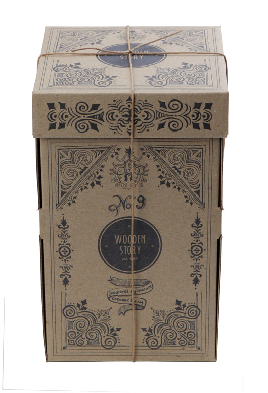 Pyramide ronde en bois naturel