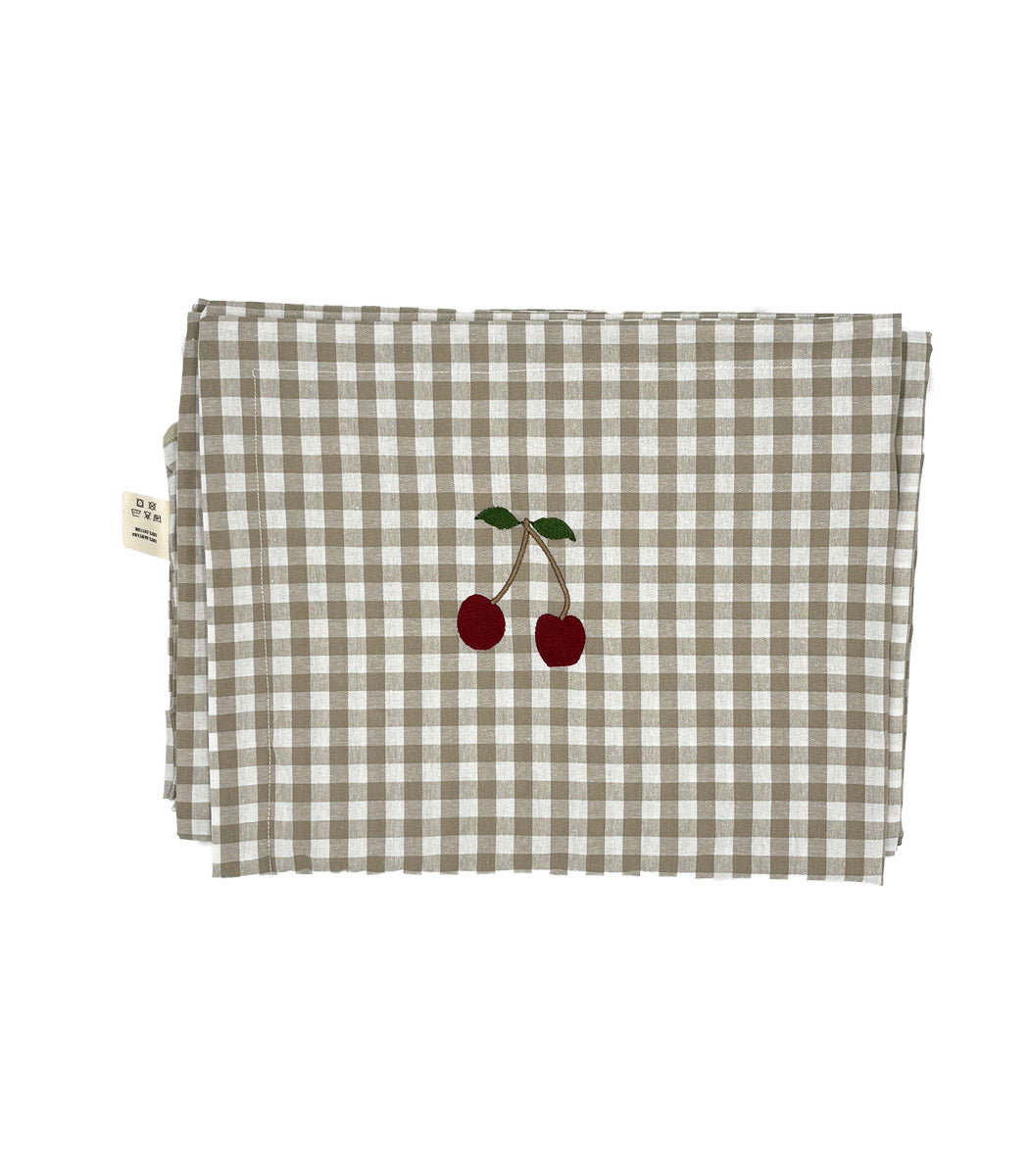 Gris cerise - housse de couette & oreiller