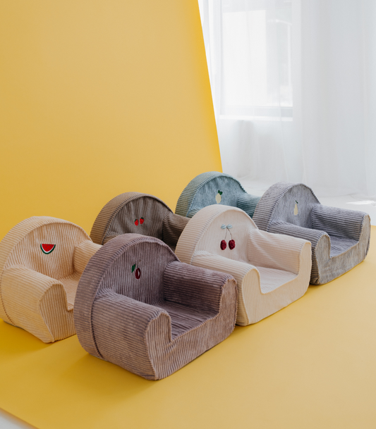 Chaise en velours côtelé pour tout-petit -Pastèque