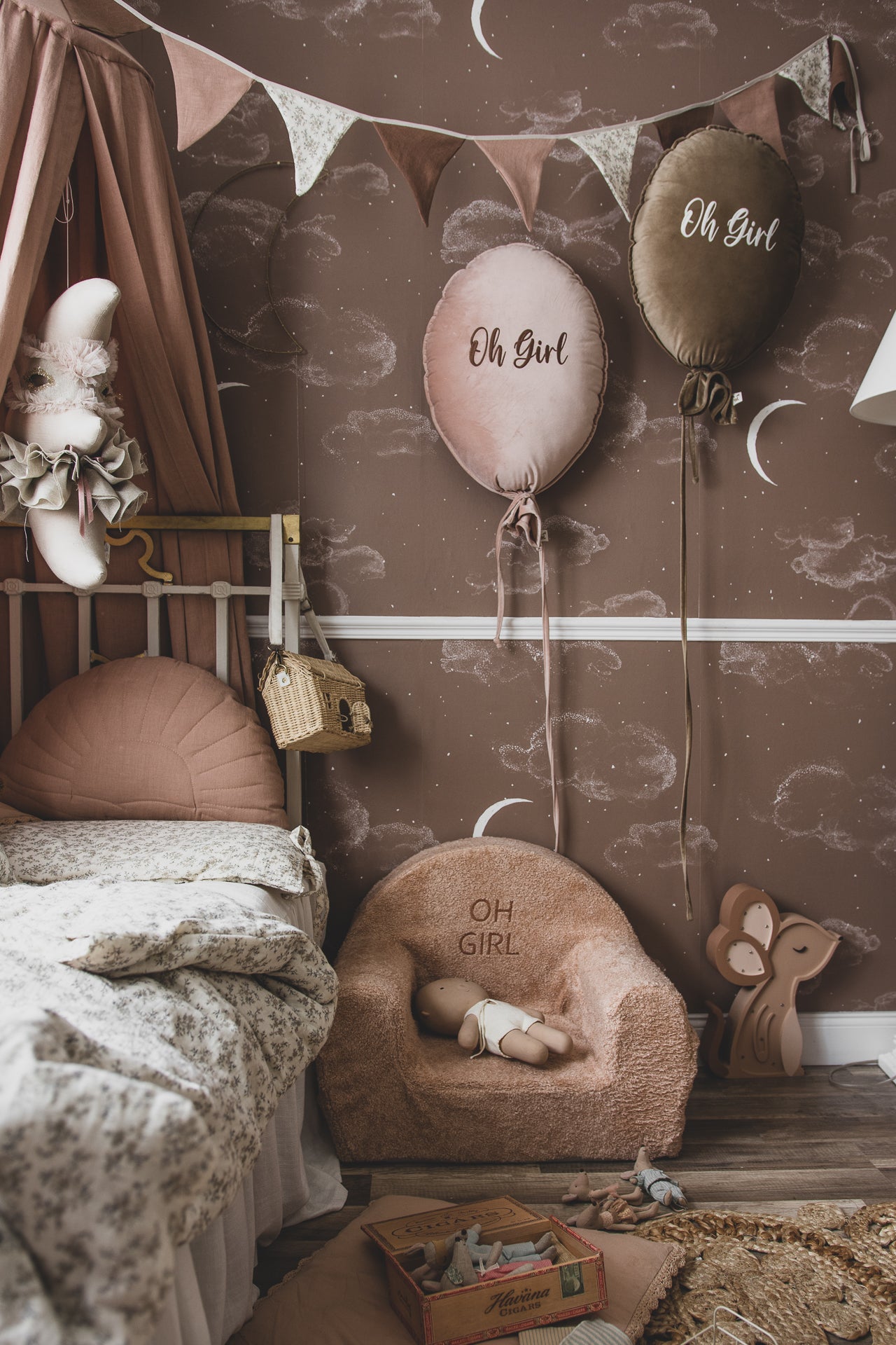 Fauteuil pour tout-petit en bouclé - Biscuit