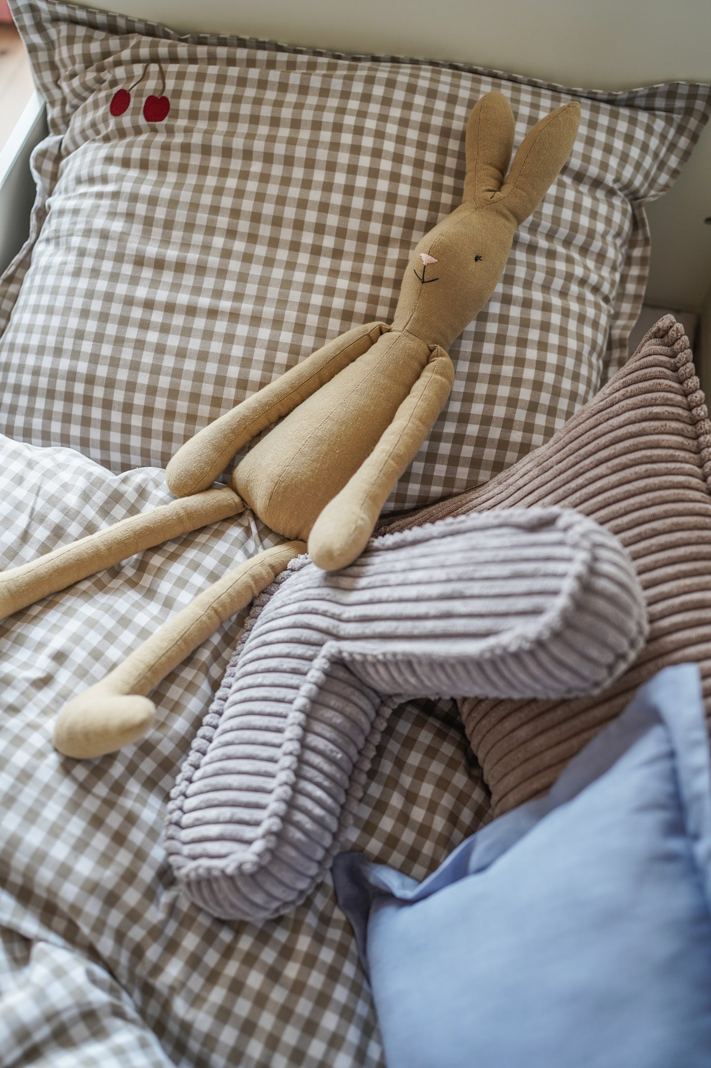 Gris cerise - housse de couette & oreiller