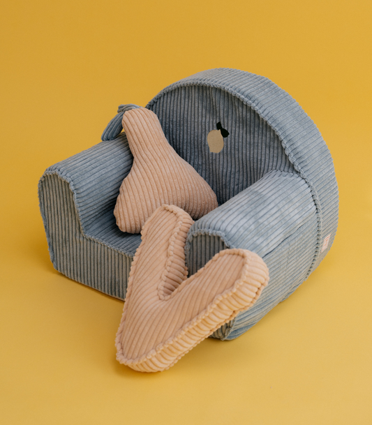 Chaise en velours côtelé pour tout-petit - Citron
