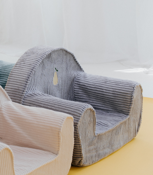 Chaise en velours côtelé pour tout-petit - Poire