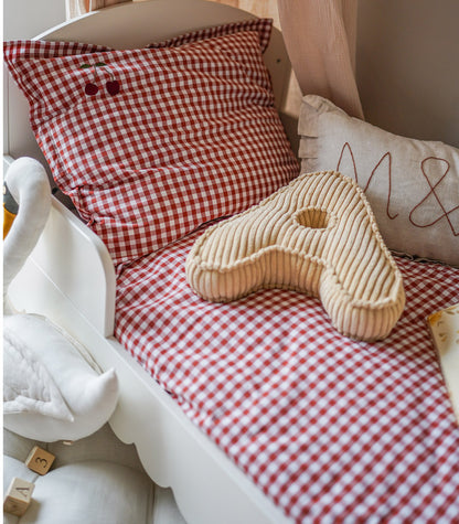 Rouge cerise - housse de couette & oreiller