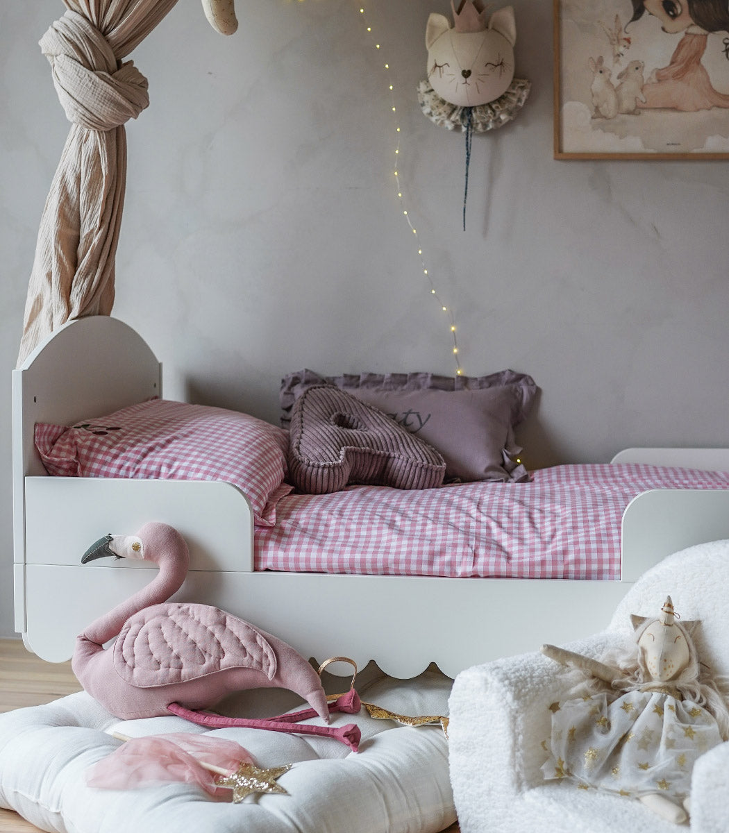 Rose cerise - housse de couette & oreiller