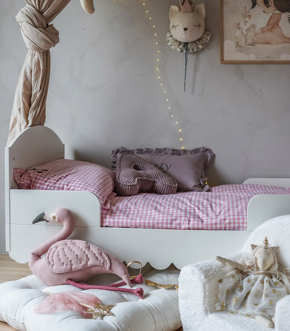 Rose cerise - housse de couette & oreiller